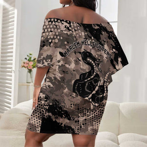 Harlem Hellfighters 369th Infantry Regiment Legacy Off Shoulder Short Dress God Damn Lets Go