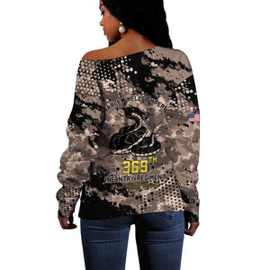 Harlem Hellfighters 369th Infantry Regiment Legacy Off Shoulder Sweater God Damn Lets Go