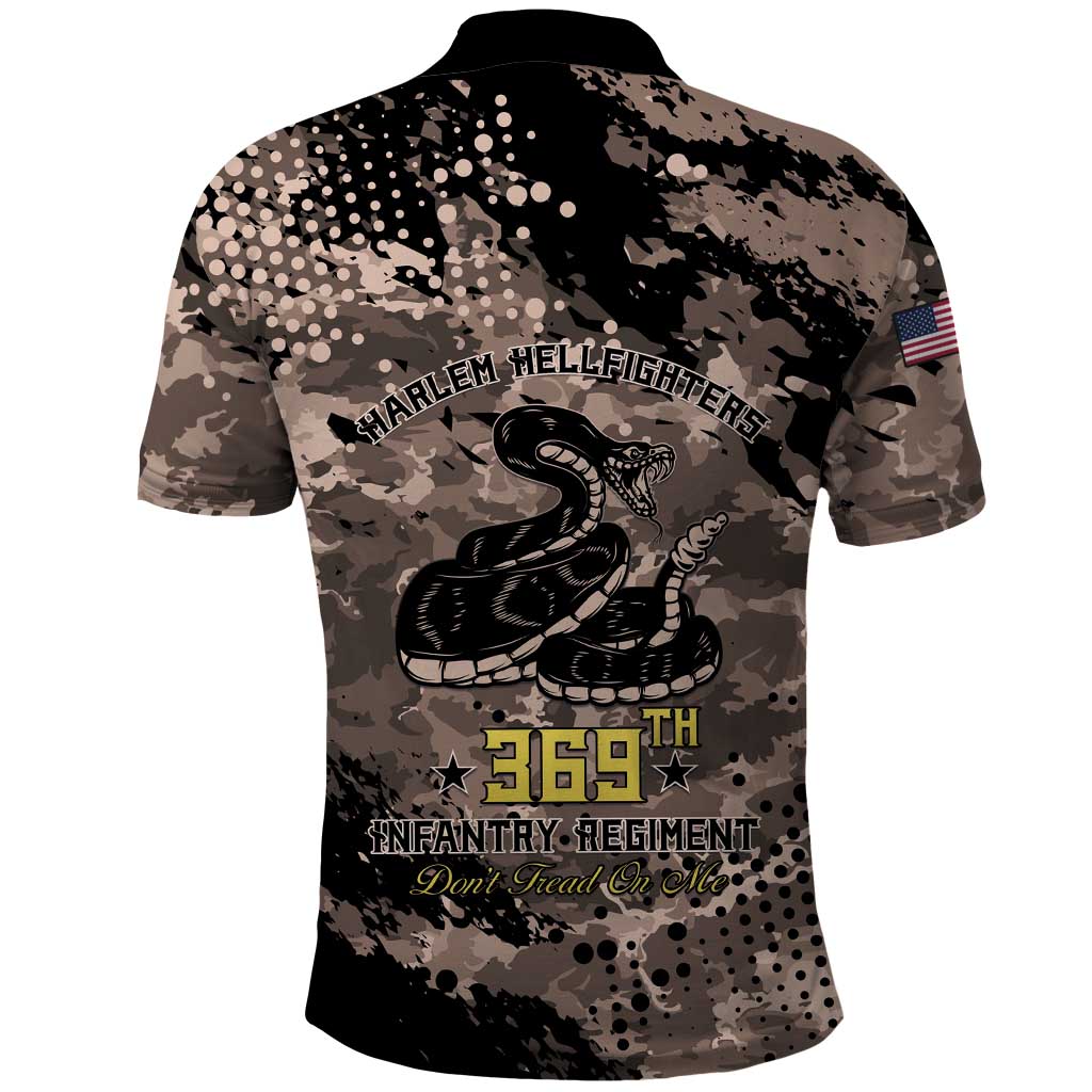 Harlem Hellfighters 369th Infantry Regiment Legacy Polo Shirt God Damn Lets Go