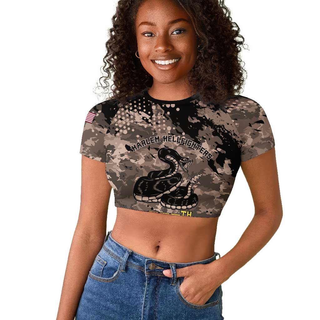 Harlem Hellfighters 369th Infantry Regiment Legacy Raglan Cropped T shirt God Damn Lets Go