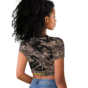 Harlem Hellfighters 369th Infantry Regiment Legacy Raglan Cropped T shirt God Damn Lets Go