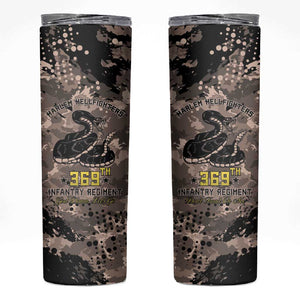 Harlem Hellfighters 369th Infantry Regiment Legacy Skinny Tumbler God Damn Lets Go