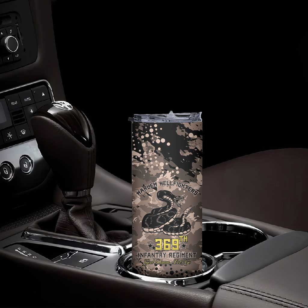 Harlem Hellfighters 369th Infantry Regiment Legacy Skinny Tumbler God Damn Lets Go