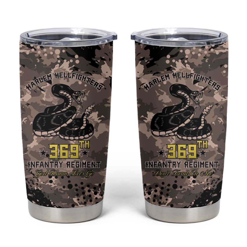 Harlem Hellfighters 369th Infantry Regiment Legacy Tumbler Cup God Damn Lets Go