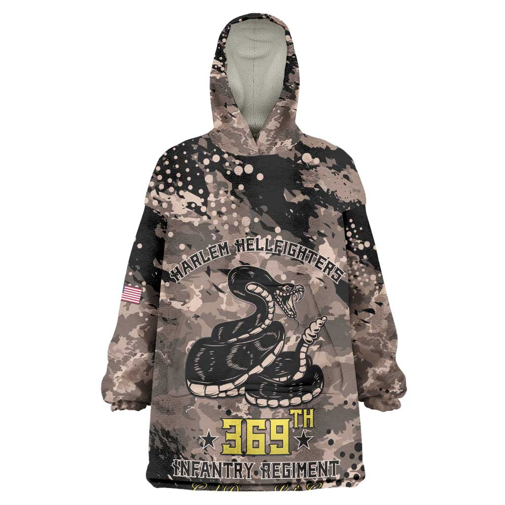 Harlem Hellfighters 369th Infantry Regiment Legacy Wearable Blanket Hoodie God Damn Lets Go