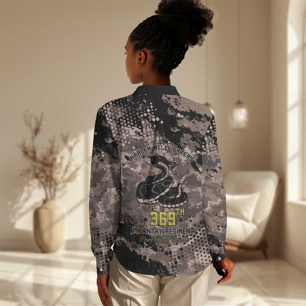Harlem Hellfighters 369th Infantry Regiment Legacy Women Casual Shirt God Damn Lets Go