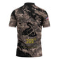 Harlem Hellfighters 369th Infantry Regiment Legacy Zipper Polo Shirt God Damn Lets Go