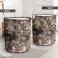 African Safari Zebra Leopard Swirl Pattern Laundry Basket