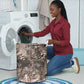 African Safari Zebra Leopard Swirl Pattern Laundry Basket