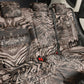 African Safari Zebra Leopard Swirl Pattern Back Car Seat Cover