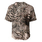 African Safari Zebra Leopard Swirl Pattern Baseball Jersey