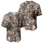 African Safari Zebra Leopard Swirl Pattern Baseball Jersey