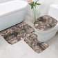 African Safari Zebra Leopard Swirl Pattern Bathroom Set