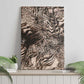 African Safari Zebra Leopard Swirl Pattern Canvas Wall Art