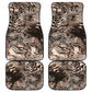 African Safari Zebra Leopard Swirl Pattern Car Mats