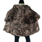African Safari Zebra Leopard Swirl Pattern Cloak
