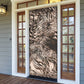 African Safari Zebra Leopard Swirl Pattern Door Cover