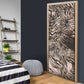 African Safari Zebra Leopard Swirl Pattern Door Cover