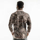 African Safari Zebra Leopard Swirl Pattern Long Sleeve Polo Shirt