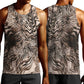 African Safari Zebra Leopard Swirl Pattern Men Tank Top