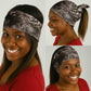 African Safari Zebra Leopard Swirl Pattern Neck Gaiter