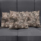African Safari Zebra Leopard Swirl Pattern Pillow Cover