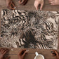 African Safari Zebra Leopard Swirl Pattern Puzzle