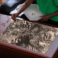 African Safari Zebra Leopard Swirl Pattern Puzzle