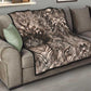 African Safari Zebra Leopard Swirl Pattern Quilt