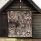 African Safari Zebra Leopard Swirl Pattern Quilt
