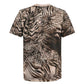 African Safari Zebra Leopard Swirl Pattern Rugby Jersey
