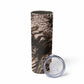 African Safari Zebra Leopard Swirl Pattern Skinny Tumbler