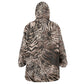 African Safari Zebra Leopard Swirl Pattern Wearable Blanket Hoodie