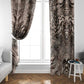 African Safari Zebra Leopard Swirl Pattern Window Curtain