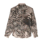 African Safari Zebra Leopard Swirl Pattern Women Casual Shirt