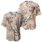 African Zebra Leopard Pattern Baseball Jersey Sand Taupe Beige