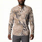 African Zebra Leopard Pattern Button Sweatshirt Sand Taupe Beige