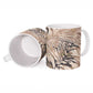 African Zebra Leopard Pattern Ceramic Mug Sand Taupe Beige