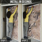 African Zebra Leopard Pattern Door Cover Sand Taupe Beige