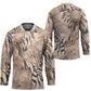 African Zebra Leopard Pattern Hockey Jersey Sand Taupe Beige