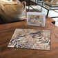 African Zebra Leopard Pattern Puzzle Sand Taupe Beige