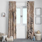 African Zebra Leopard Pattern Window Curtain Sand Taupe Beige