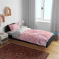African Zebra Leopard Pattern Bedding Set Blush Savannah
