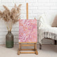 African Zebra Leopard Pattern Canvas Wall Art Blush Savannah