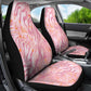 African Zebra Leopard Pattern Car Seat Cover Blush Savannah