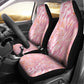 African Zebra Leopard Pattern Car Seat Cover Blush Savannah