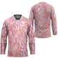 African Zebra Leopard Pattern Hockey Jersey Blush Savannah