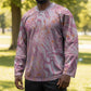 African Zebra Leopard Pattern Hockey Jersey Blush Savannah