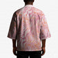 African Zebra Leopard Pattern Kimono Blush Savannah