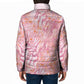 African Zebra Leopard Pattern Padded Jacket Blush Savannah